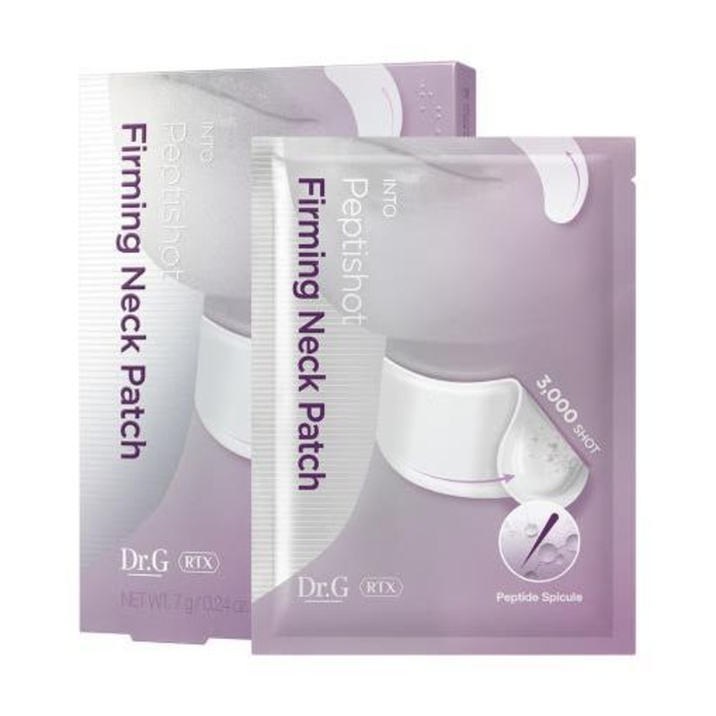 Dr.G RTX Into Peptishot Firming Neck Patch  7g x 5 Patches | Peptide-Fused Spicule Neck Treatment for Wrinkle Reduction & Skin Firmness
