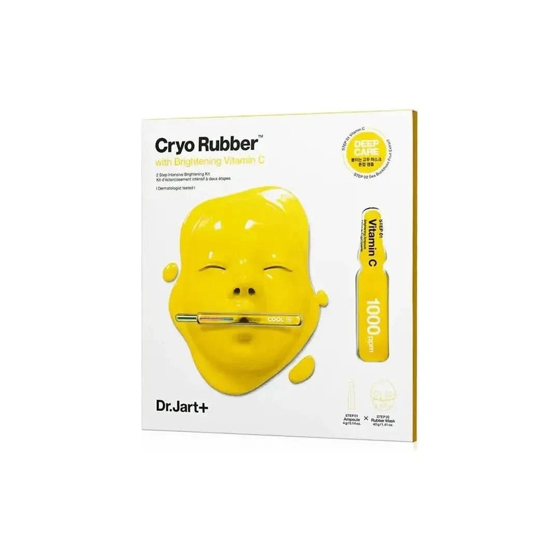 Dr.Jart+ Cryo Rubber with Brightening Vitamin C  44ml | Glow-Boosting 2-Step Mask