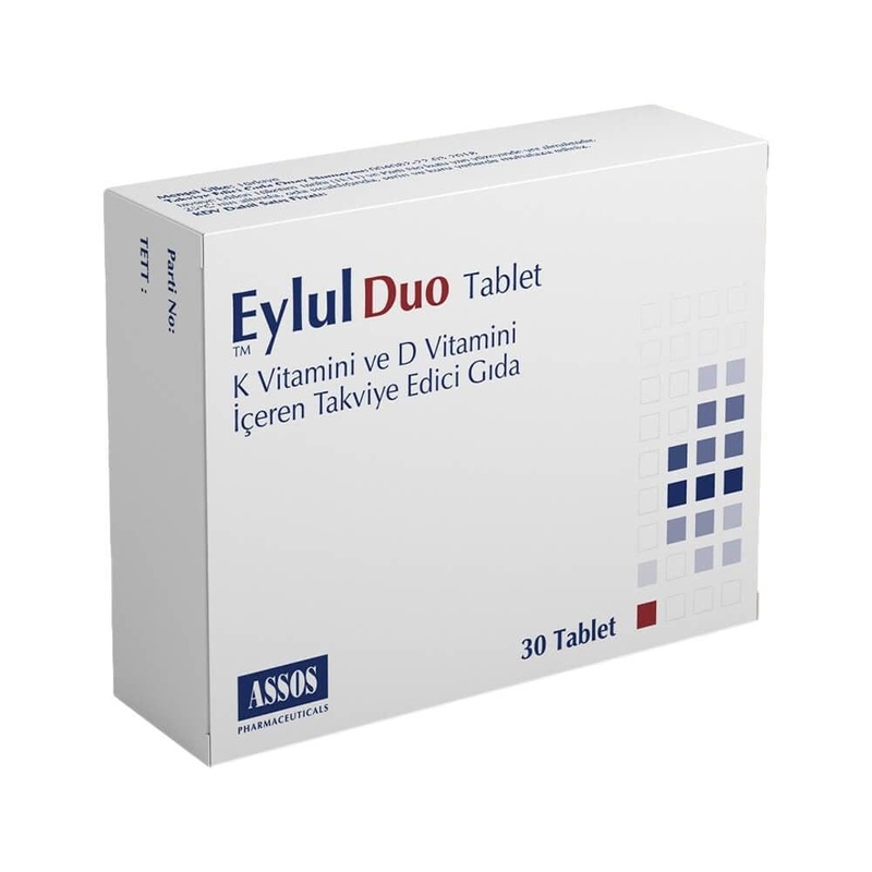 Eylul Vitamin K2 & D Supplement for Bone & Cardiovascular Health – 30 Tablets