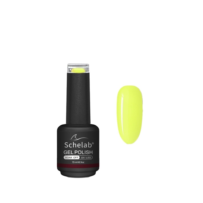 Schelab One Step Gel Nail Polish – Neon Sun, Long-Lasting Nail Color for Beauty Enthusiasts