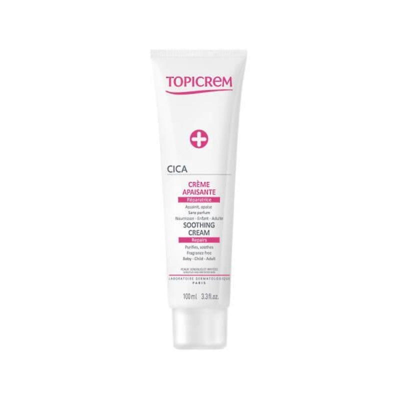 Topicrem Cica Soothing Cream 100ml: Repair, Moisturize & Protect Baby, Child & Sensitive Skin – Gentle Skin Barrier Protection