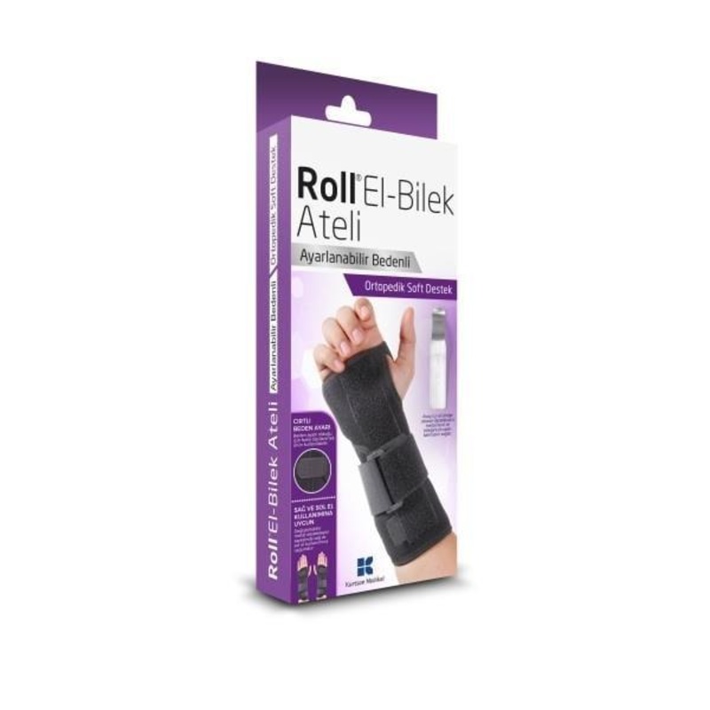 Roll El Bilek Ateli Ba_parmak Desteksiz – Adjustable Wrist Support Brace for Injury Recovery