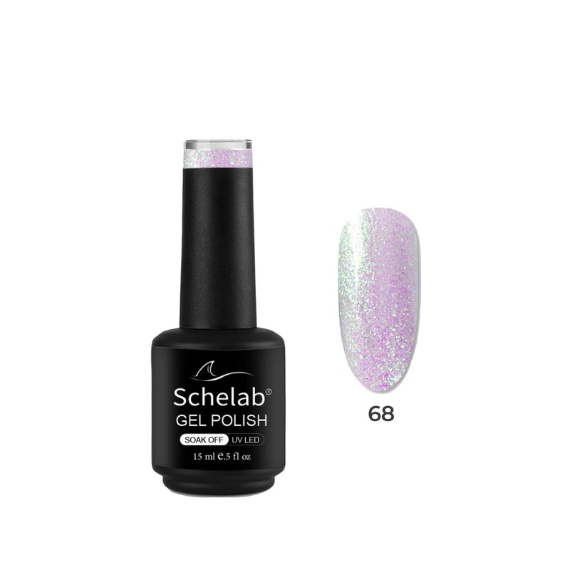 Schelab 3 Step Long-Lasting Nail Polish – Shade 068, 15ml – Permanent Gel Polish for Professional Finish at Home