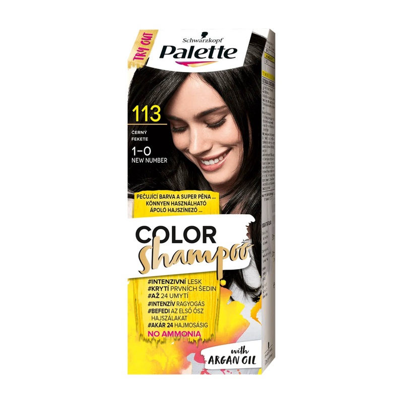 Schwarzkopf Palette Color Shampoo 1-0 Black care color