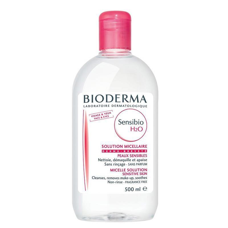 Bioderma Sensibio H2O: Gentle Micellar Cleansing Water – Soothes & Removes Makeup, Perfect for Sensitive Skin (500ml)