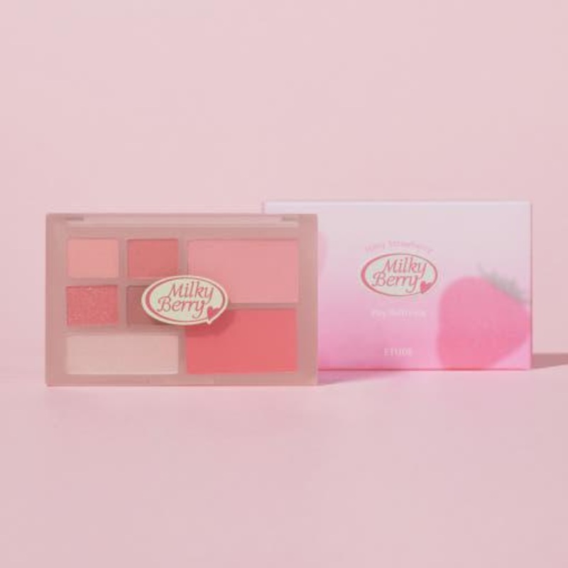 ETUDE Play Multi Eyes Palette  Milky Berry 6.8g | Soft, Everyday Pink Tones for Effortless Eye Looks