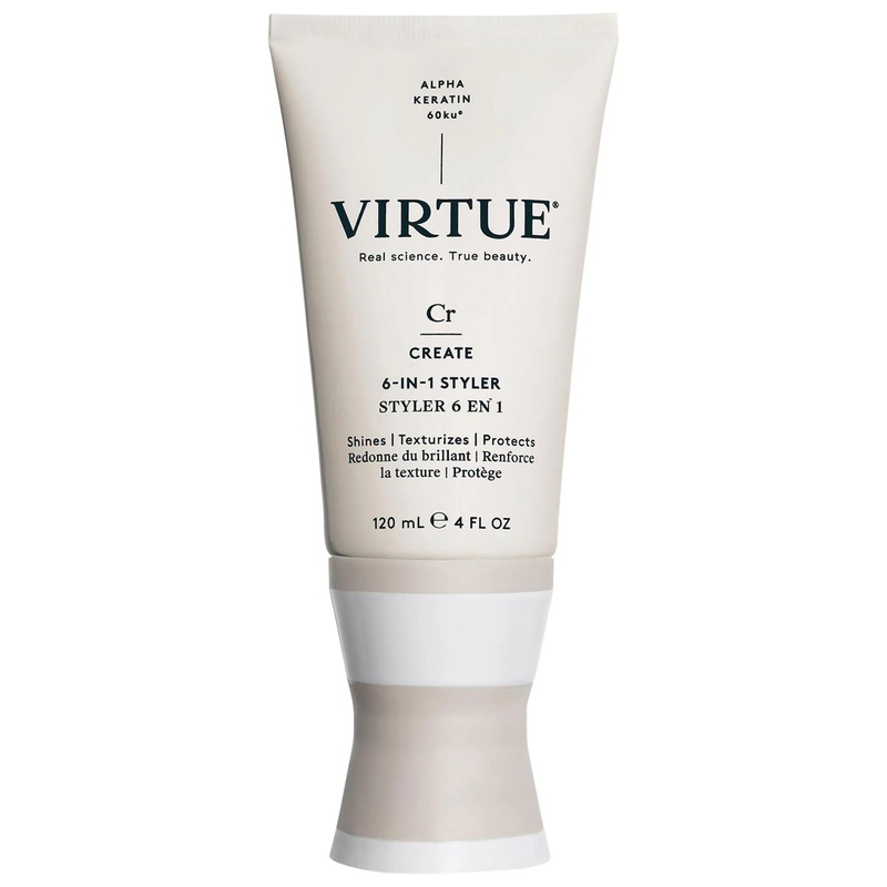 Virtue 6-in-1 Vitamin E Hair Smoothing Styler: Heat Protection, Frizz Control & Shine Booster for Damaged Hair | Vegan & Cruelty-Free