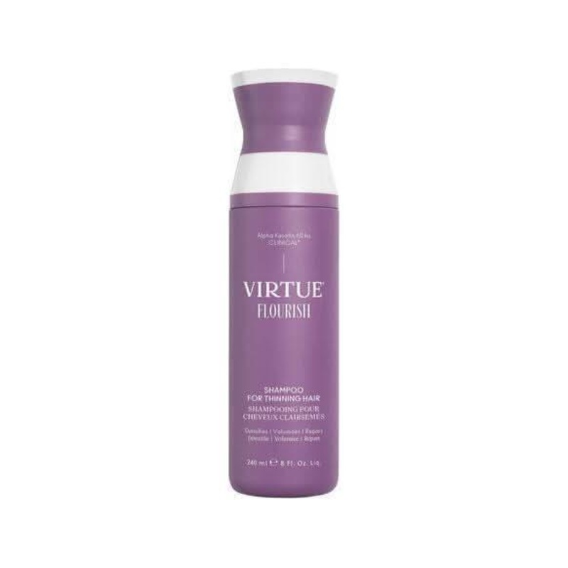 Virtue Flourish Shampoo for Thinning Hair  240ml | Gently Detoxifies, Strengthens & Promotes Fuller Hair