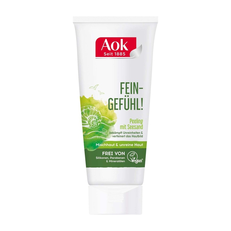 Aok Gentle Touch exfoliating scrub with sea sand, 100 mL