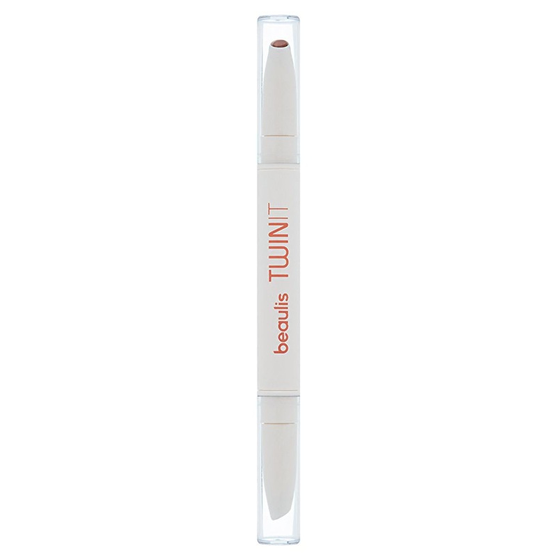 Beaulis Twin It Cream Brown Dual Ended Lipstick & Lip Liner:  Long-Lasting, 2-in-1 Lip Contour, Define & Color – Portable Beauty.