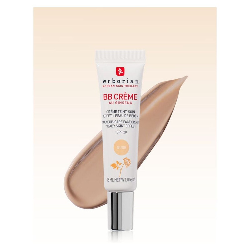Erborian BB Cream SPF20  15ml #Nude | Flawless, Baby-Smooth Skin On-the-Go