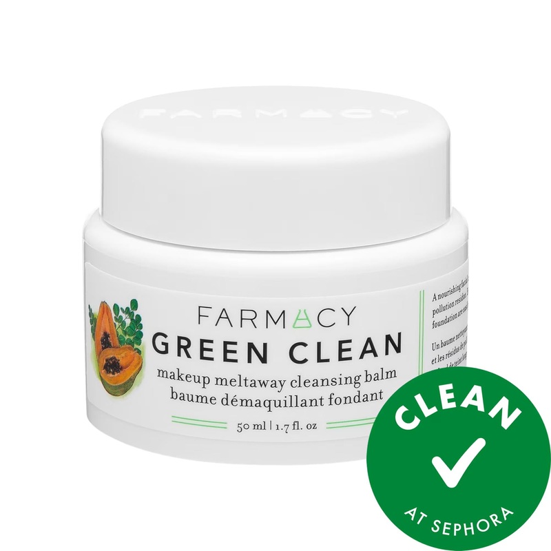 Farmacy Mini Green Clean Makeup Meltaway Cleansing Balm: Gentle, Hydrating & Vegan Makeup Remover  Removes 99% of Makeup, Cruelty-Free, Natural Cleanser
