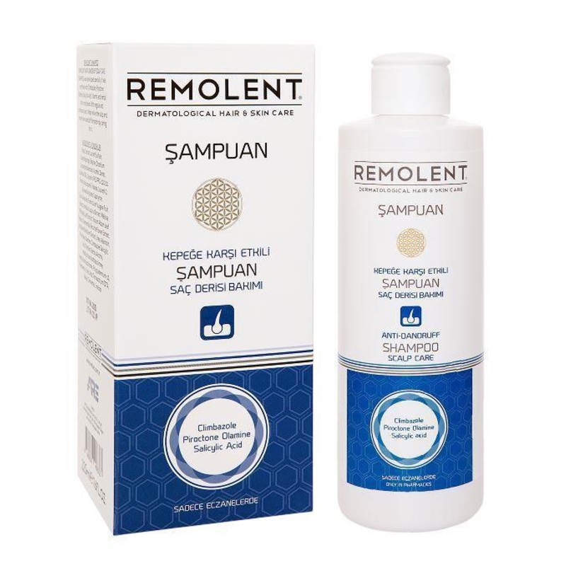 Remolent Anti-Dandruff Shampoo: Effectively Treats Itchy, Flaky Scalp & Eliminates Dandruff – Scalp Care, Dandruff Control, 225ml