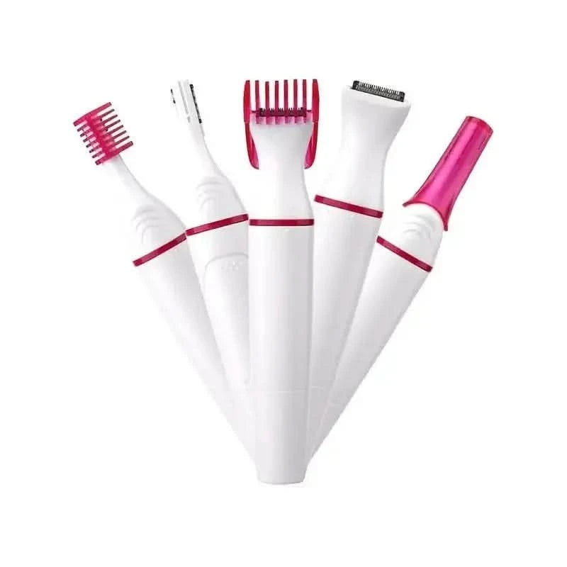 5 In 1 Multifunction Hair Removal Combo White Red