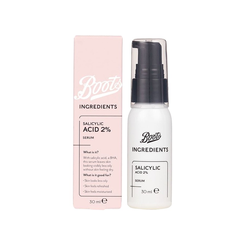 Boots Ingredients Salicylic Acid Serum 2% 30ml