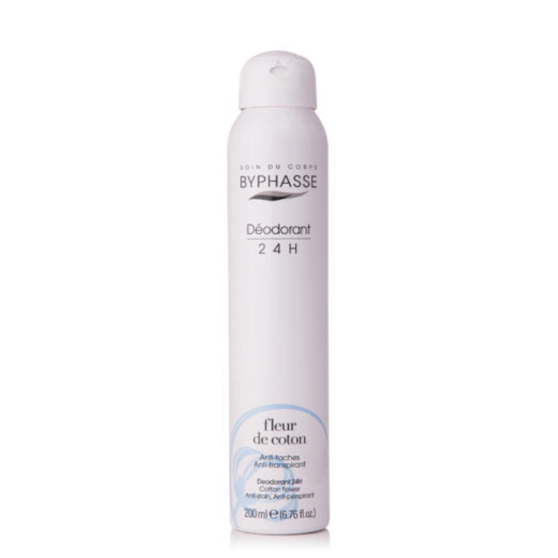 Byphasse Unisex 24H anti-perspirant deodorant cotton flower (spray) 200ml