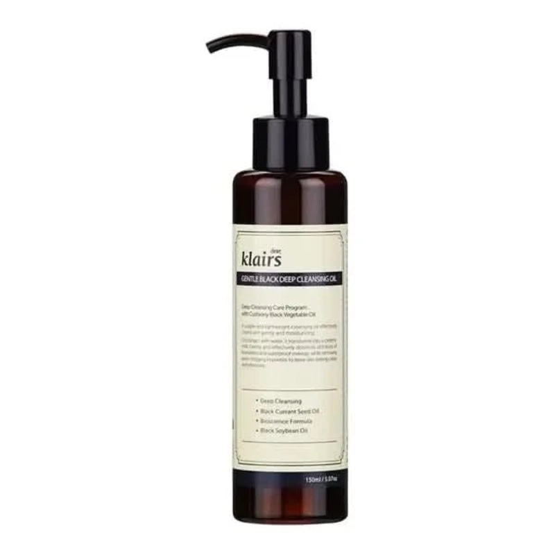 Dear Klairs Gentle Black Deep Cleansing Oil  150ml | Gentle & Soothing Cleanser
