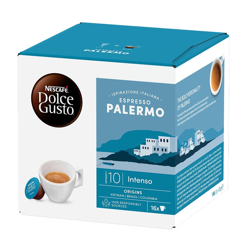 Nescafe Dolce Gusto Espresso Palermo coffee capsules, 16 cups