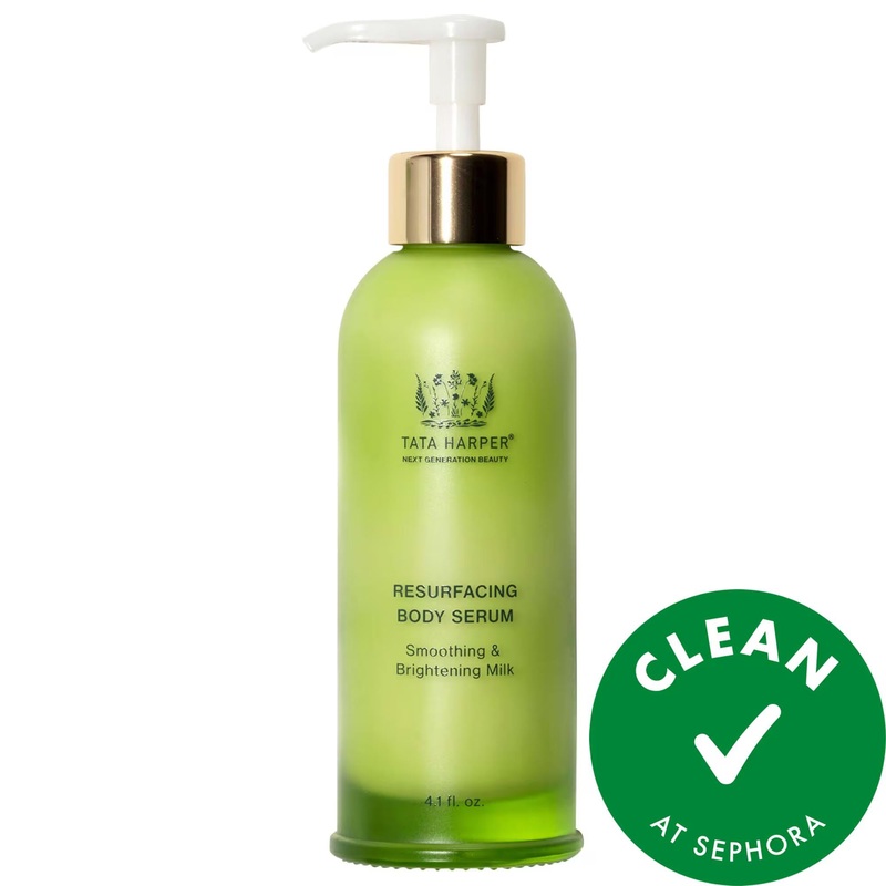 Resurfacing + Smoothing Body Serum: AHA, Glycolic & Lactic Acid Skincare to Brighten, Hydrate, Exfoliate & Renew Skin – Vegan & Cruelty-Free