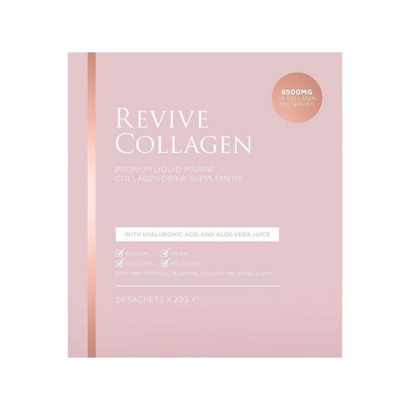 Revive Collagen Original  28 x 22g Sachets | 8,500mg Marine Collagen + Hyaluronic Acid & Aloe Vera for Skin Hydration & Radiance