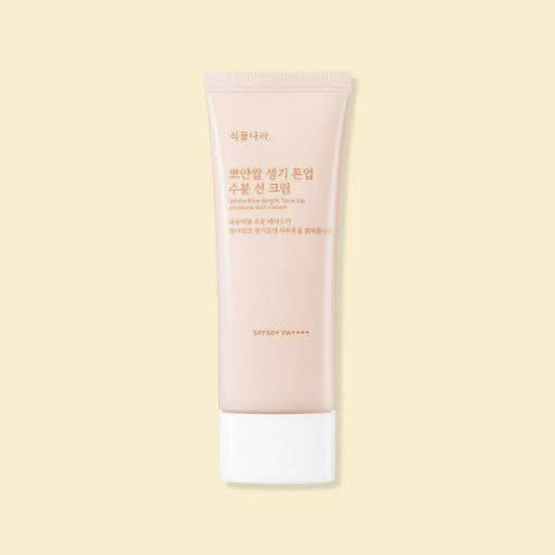 Shingmulnara White Rice Bright Tone Up Moisture Sun Cream  100ml | SPF50+ PA++++ Radiance & Hydration