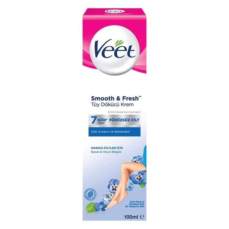 Veet Hair Removal Cream 100ml – Sensitive Skin, Gentle & Effective