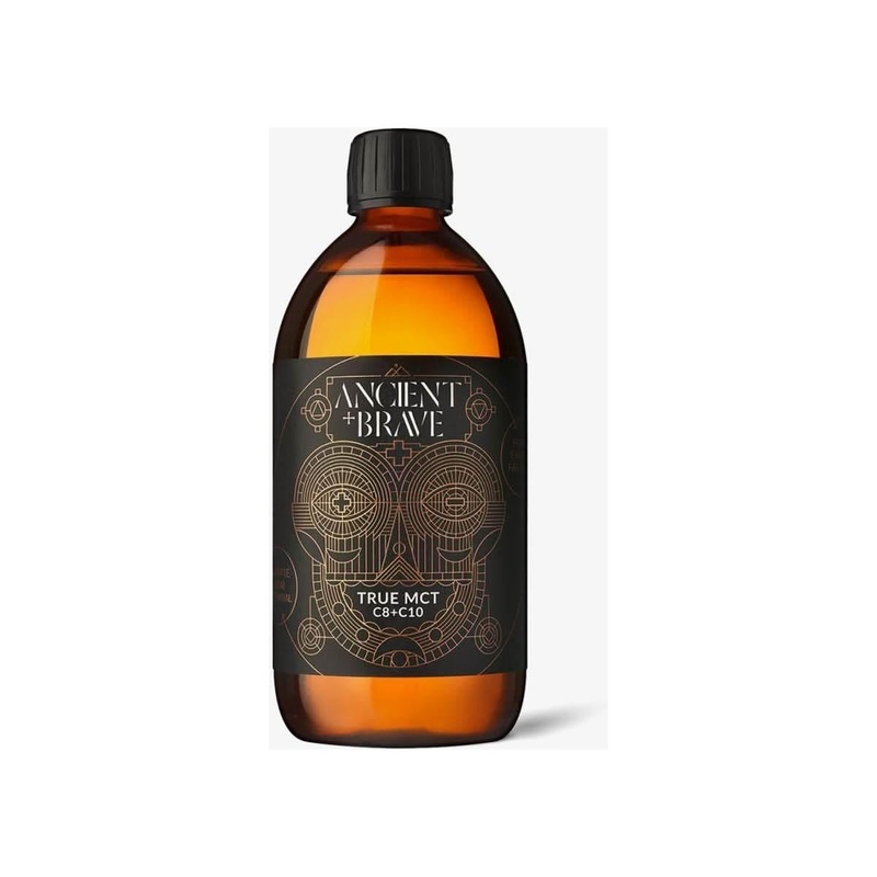Ancient + Brave True MCT Oil  500ml | Premium Brain & Metabolism Fuel from 100% Coconuts 500ml