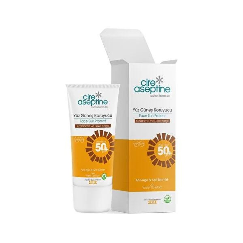 Cire Aseptine Face Sunscreen SPF 50 – Anti-Aging, Anti-Spot, Dermatologically Tested, Water-Resistant