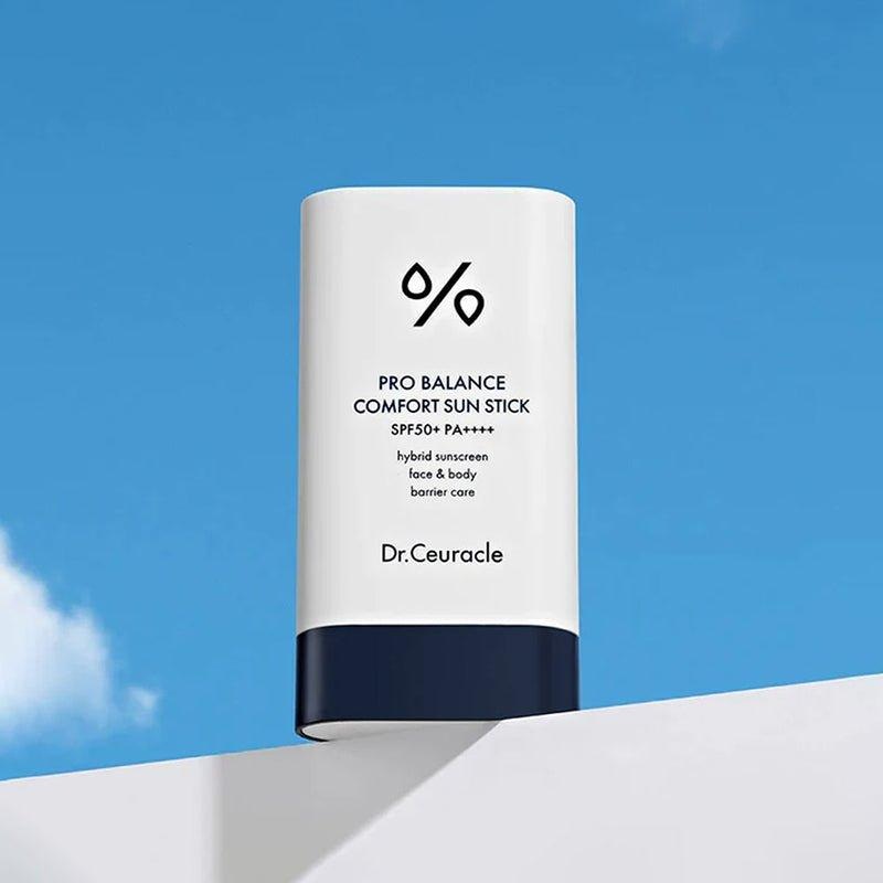 Dr.Ceuracle Pro Balance Comfort Sun Stick SPF50+ PA++++  18g | On-the-Go UV Protection with Cooling Probiotics Complex