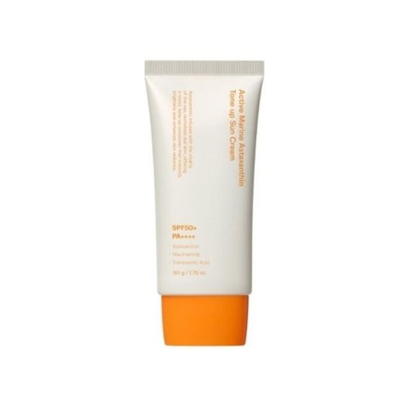 SUNGBOON EDITOR Active Marine Astaxanthin Tone Up Sun Cream SPF50+ PA++++  50g | Brightening, Moisturising & Anti-Aging Daily Sun Care