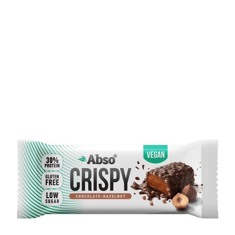 Abso Crispy Chocolate& Hazelnut vegan protein bar, 50 g