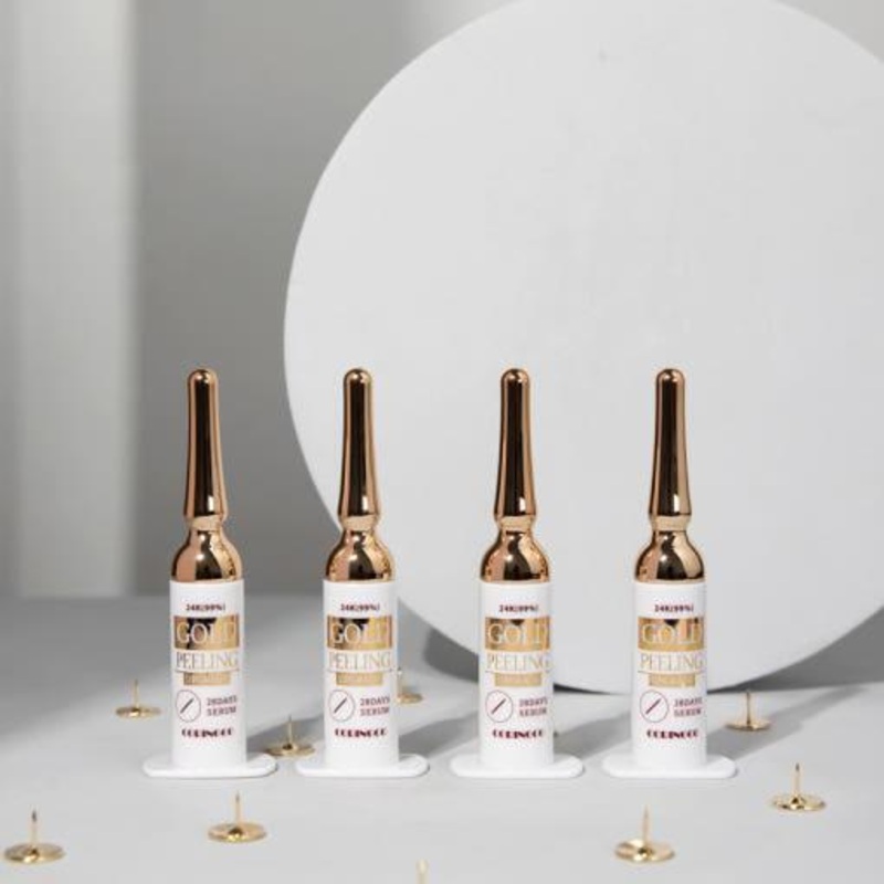 CORINGCO Gold Peeling 28 Days Serum  3g x 4 Piece Set | Firming, Brightening & Pore-Refining Care