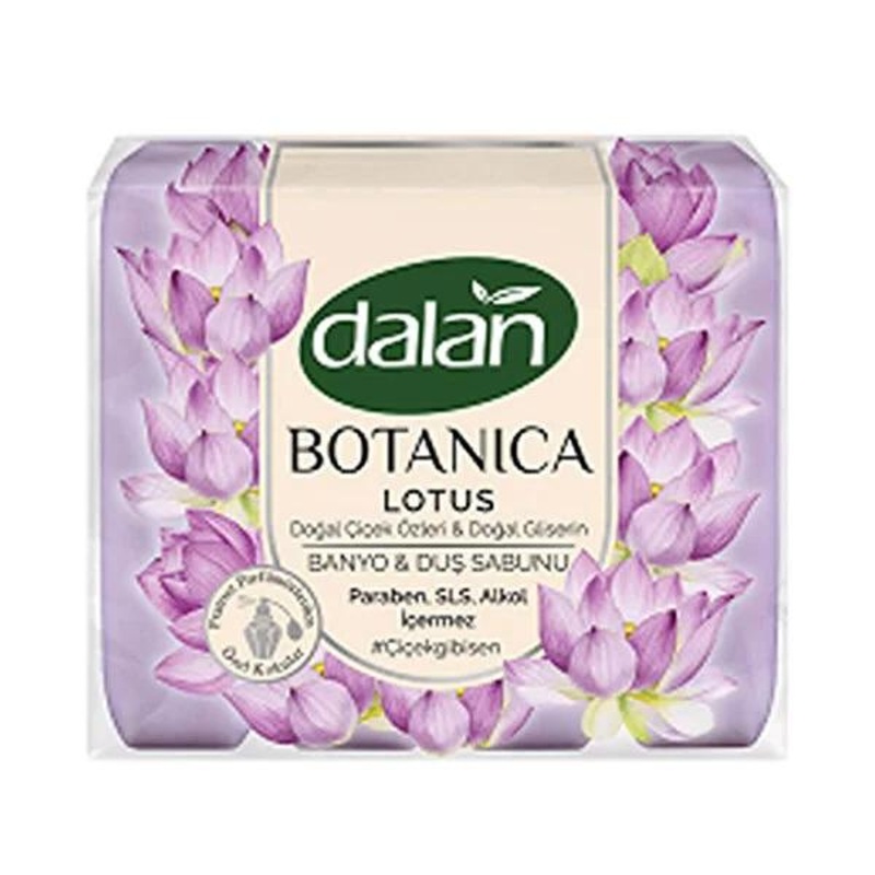 Dalan Botanica Solid Soap with Floral Fragrance – Gentle, Paraben-Free, 150×4 gr