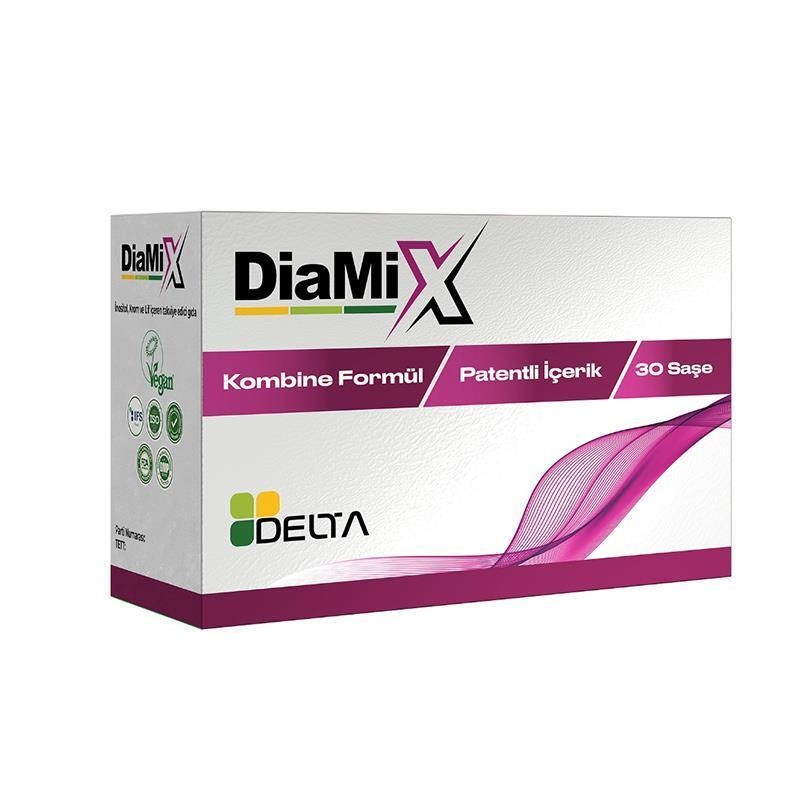 Delta Diamix: Convenient Powdered Dietary Supplement Sachets – Boost Your Nutrition Daily.