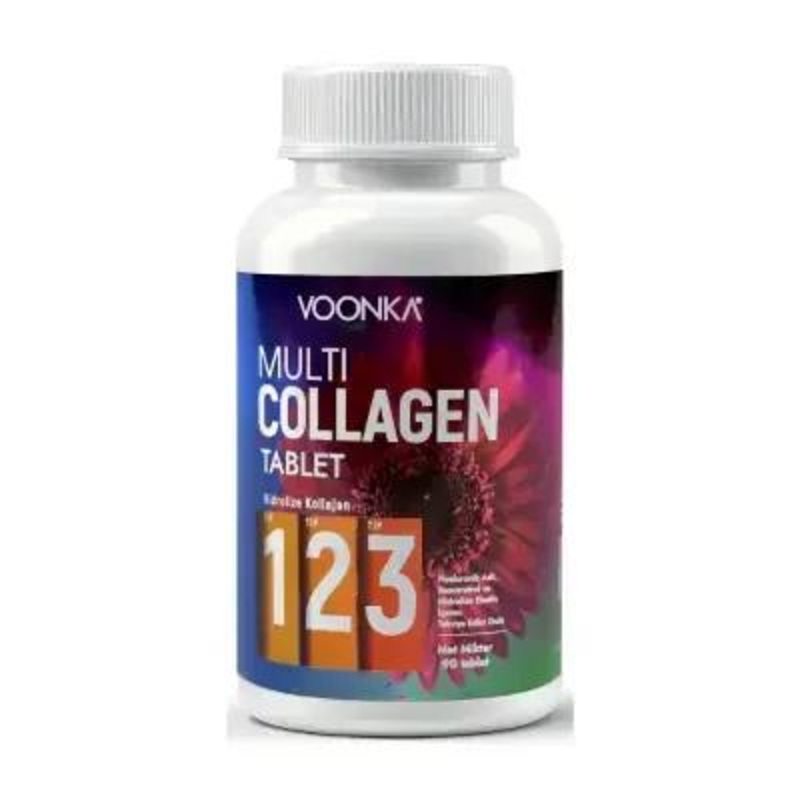 Voonka Multi Collagen 90 Tablets – Collagen Supplement for Skin, Hair & Joint Health