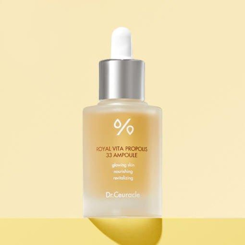 Dr.Ceuracle Royal Vita Propolis 33 Ampoule  30ml | Brightening & Hydrating Serum with 33% Propolis + Royal Jelly