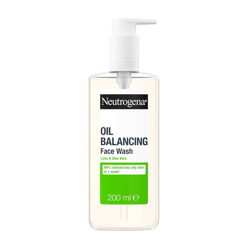 Neutrogena Oil Balancing lime and aloe vera face wash, 200 mL