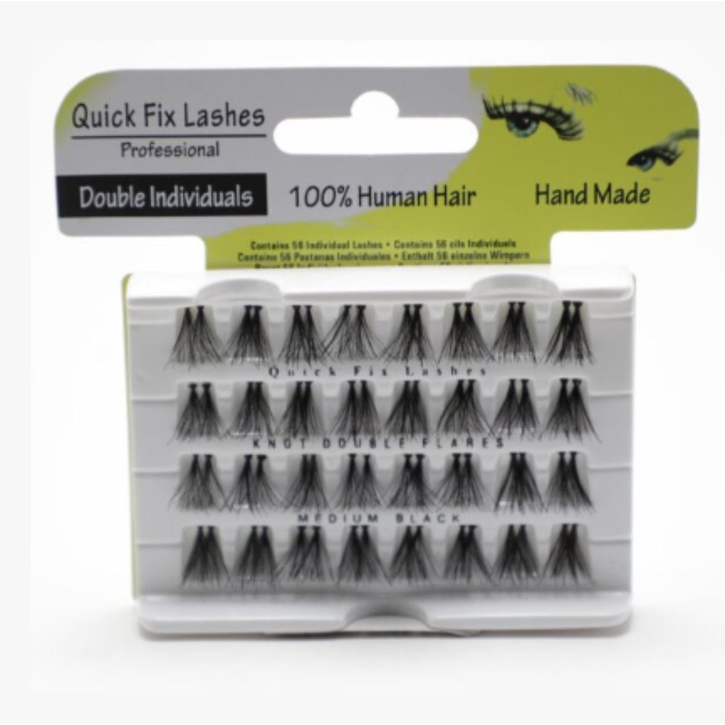 Quick fix double knot eyelashes short