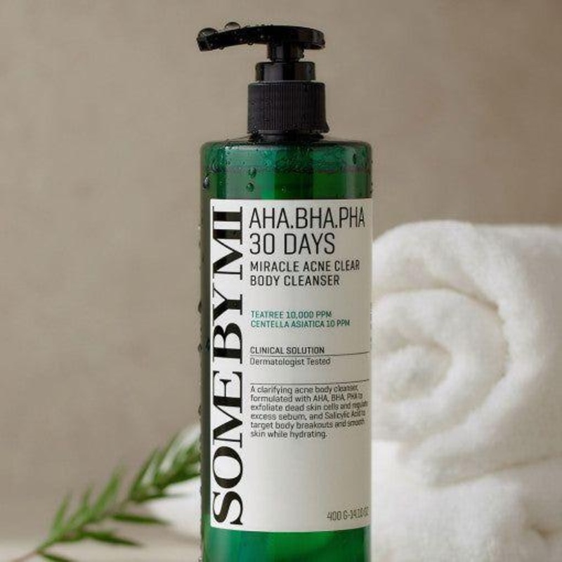 SOME BY MI AHA-BHA-PHA 30 Days Miracle Acne Body Cleanser  400g | Gentle Daily Body Wash for Acne-Prone & Sensitive Skin