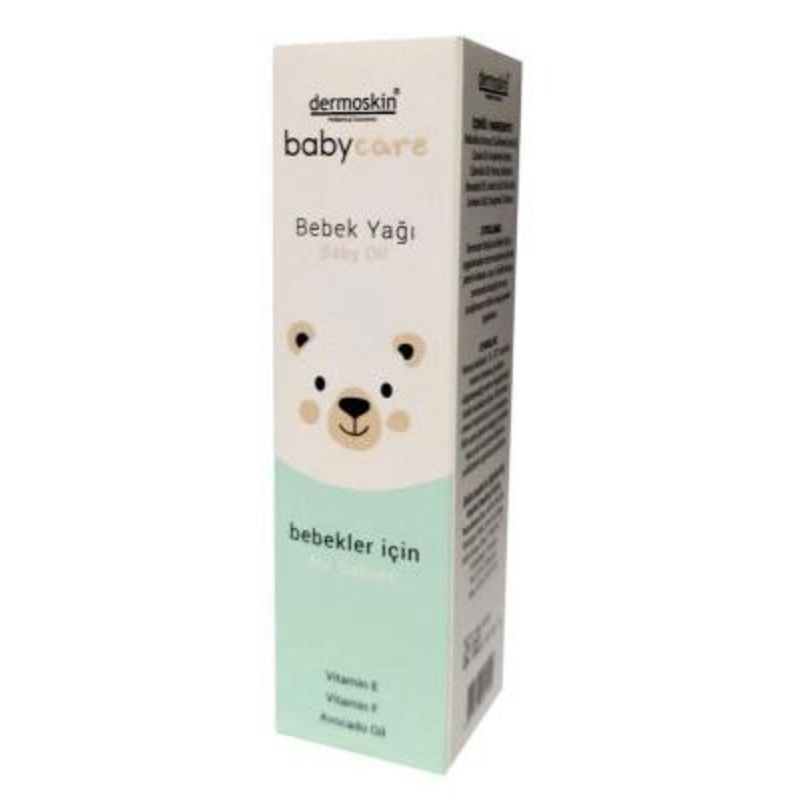 Dermoskin BabyCare: Gentle Moisturizing Baby Oil – Soothes Dry Skin, Vitamin E & Avocado Oil – 100ml