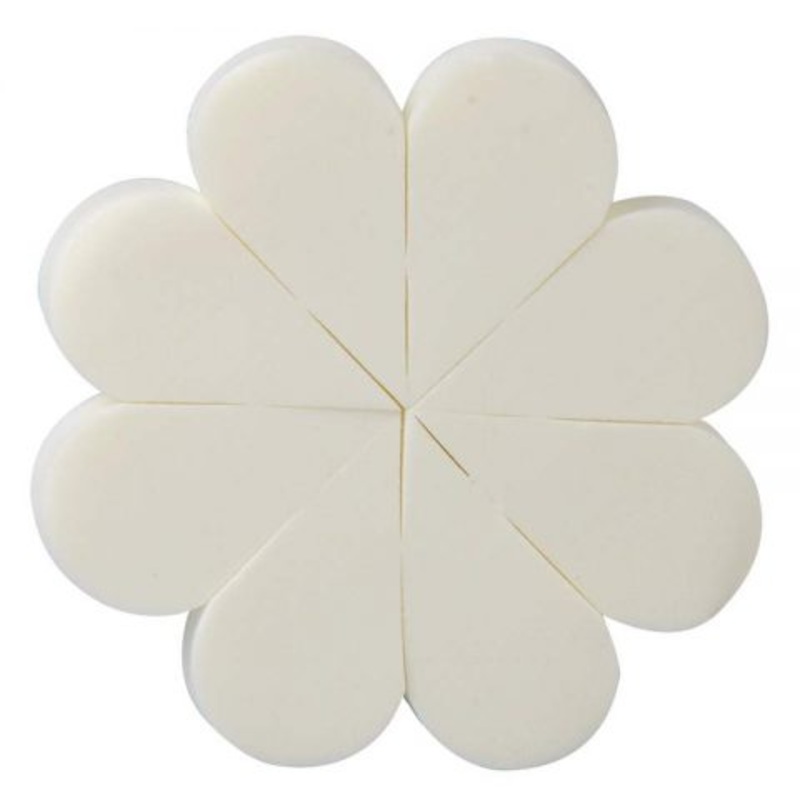 Elephant flower shape sponge x8 pcs elsp602