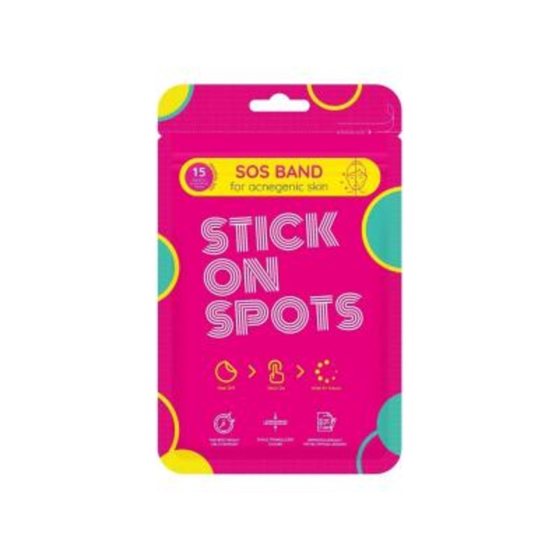 Stick On Spots Acne Patch: Invisible, Waterproof Blemish Cover & Spot Treatment – Hypoallergenic & Deep Cleansing – 15 Count