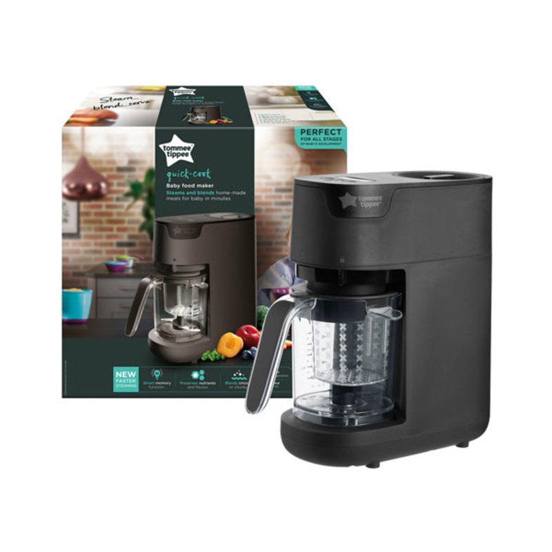 Tommee Tippee Steamer Baby Food Maker BLACK