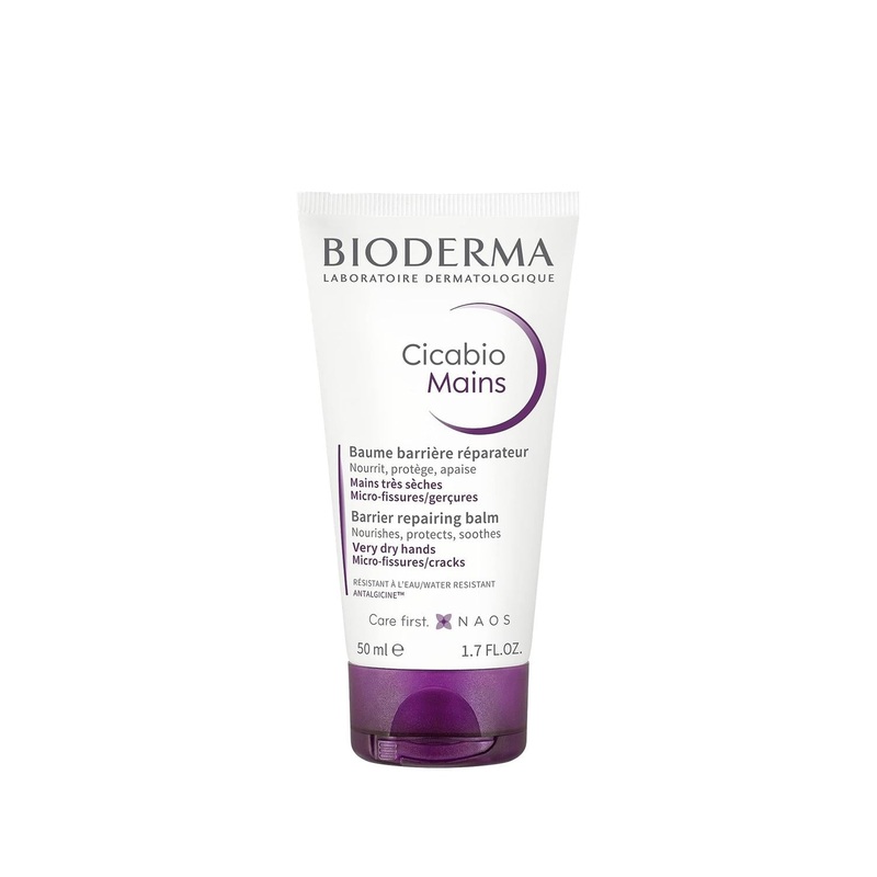 Bioderma Cicabio Mains Hand Cream – Moisturizing & Reparative Care for Dry Hands – 50ml