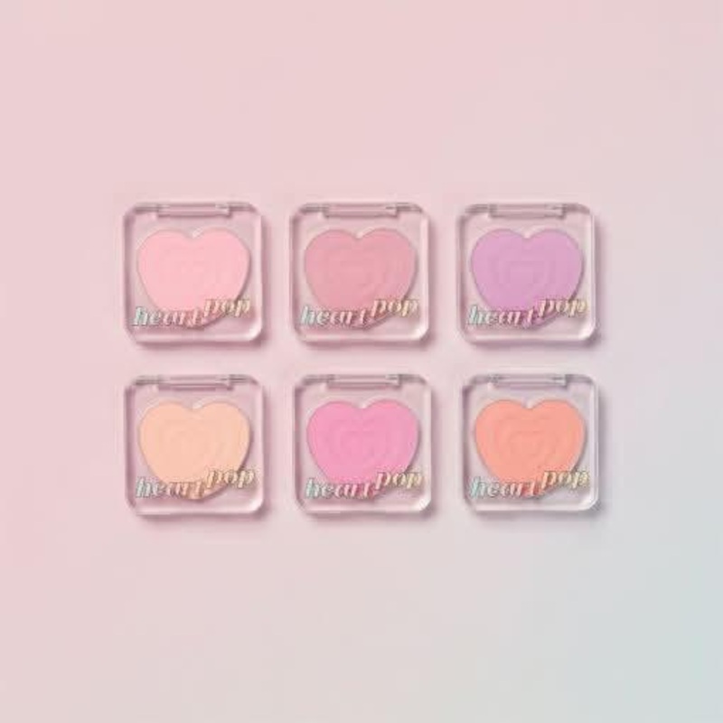 ETUDE Heart Pop Blusher #Sarr Sweeties  4g | Sheer & Blurry Blush with Bubblegum Glow Milk Drizzle