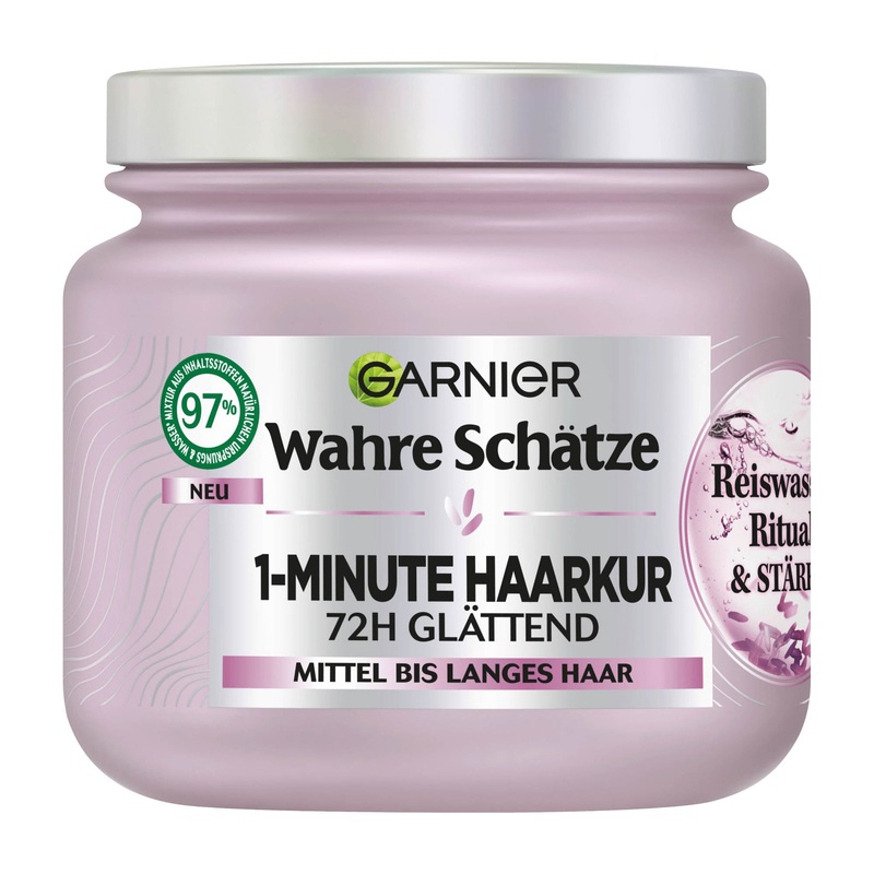 Garnier Wahre Schtze Rice Water Ritual & Strength 1 minute treatment, 340 mL