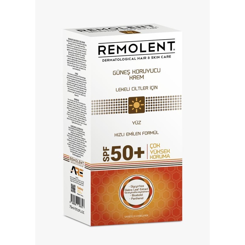 Remolent SPF50 Sunscreen for Blemished Skin: High Protection, Controls Blemishes, Prevents Sun Damage – 75ml