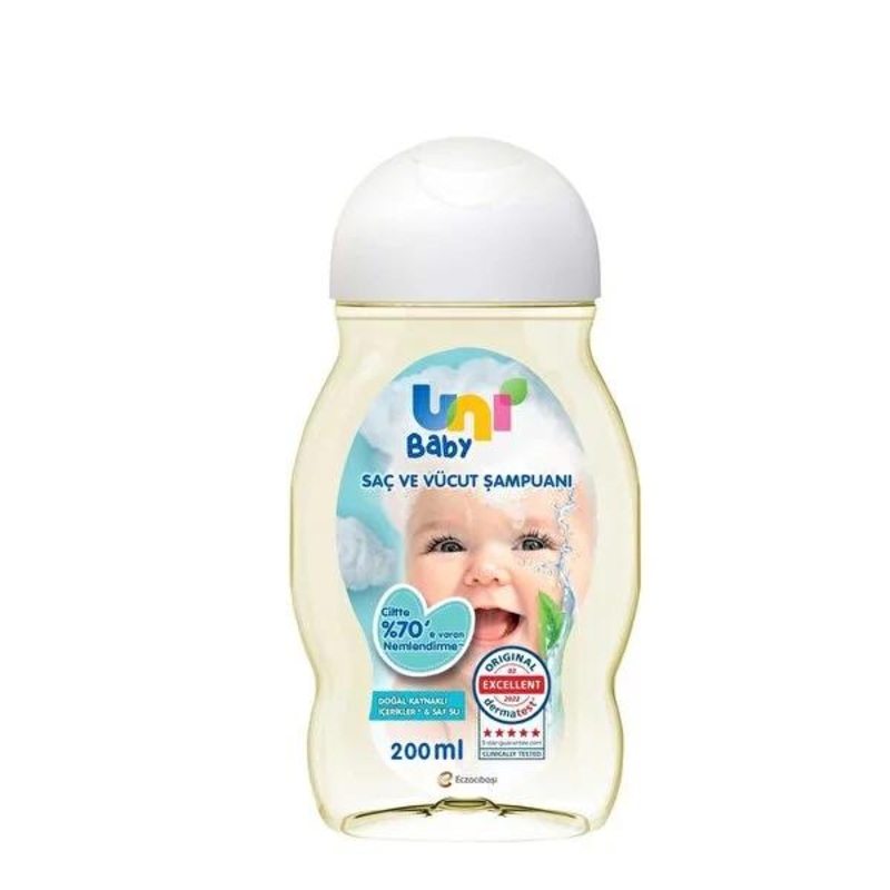Uni Baby Gentle Shampoo 6.76 fl oz – Hypoallergenic & Paraben-Free Baby Hair Care