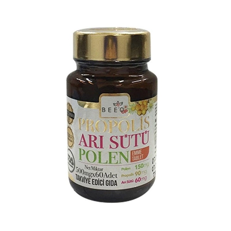 BEE’O Up Propolis Royal Jelly & Pollen Dietary Supplement for Children – 60 Tablets