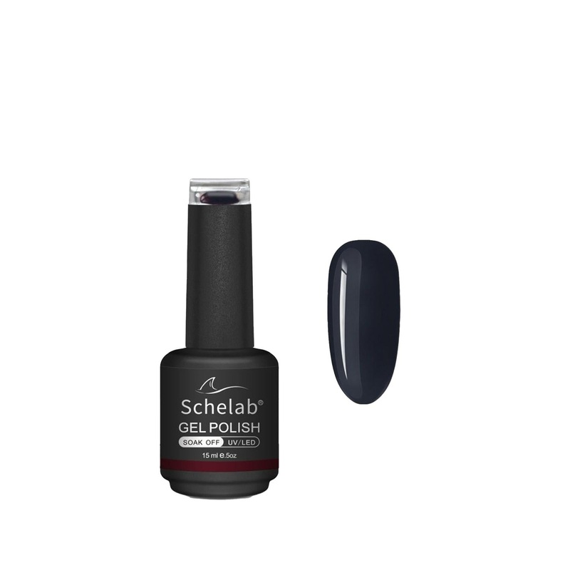Schelab One Step Gel Asphalt Nail Polish – Long Lasting 15ml Gel Nail Polish for Durable Nail Color Finish